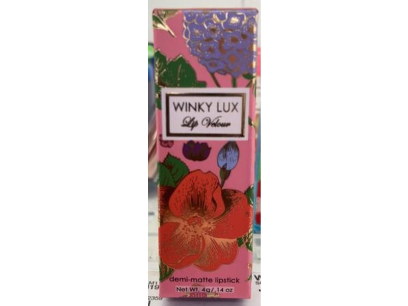 Winky Lux Lip Velour Demi-Matte Lipstick, Meow, 0.14 oz/4 g