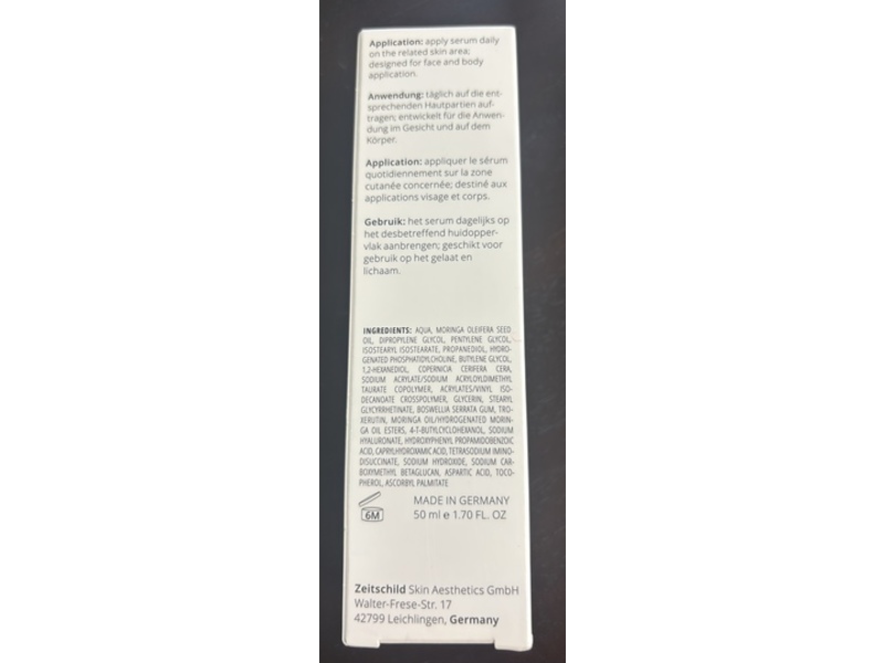 Zeitschild Active Relief Serum, 1.7 fl oz/50 mL