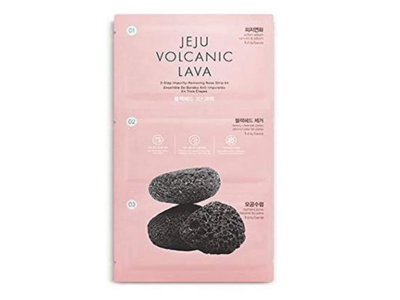 The Face Shop Jeju Volcanic Lava 3 Step Impurity Removing Nose Strip Kit