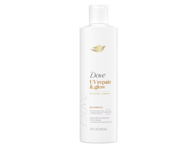Dove UV Repair & Glow Damage Shampoo, Bio Protein Care+Ferulic Serum, 12 fl oz/355 mL