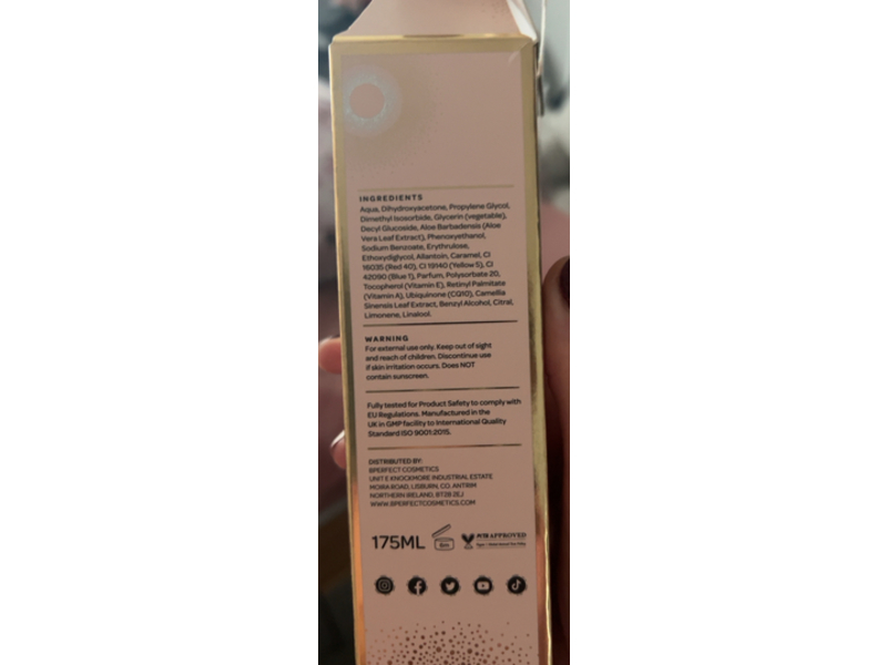 BPerfect Mrs Glam Self Tanning Mousse, Dark Peach Scented, 175 mL