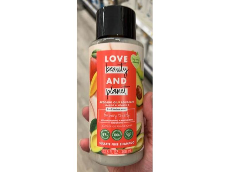 Love Beauty & Planet Shampoo, Mango & Vitamin E, 13.5 fl oz/400 mL