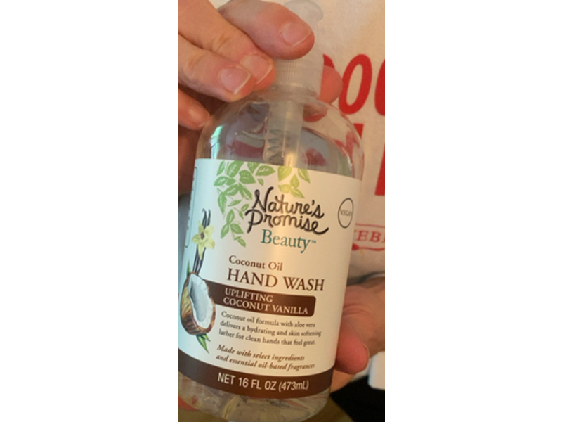 Natures Promise Hand Wash, Coconut Vanilla, 16 fl oz/473 mL