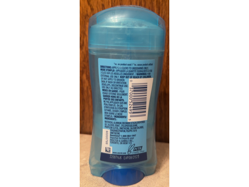 Secret Outlast Antiperspirant Deodorant, Sweat & Odour, 73 g