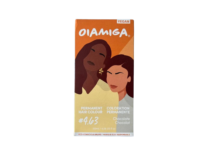 Oiamiga Permanent Hair Color, #4.63 Chocolate, 4.06 fl oz/120 mL