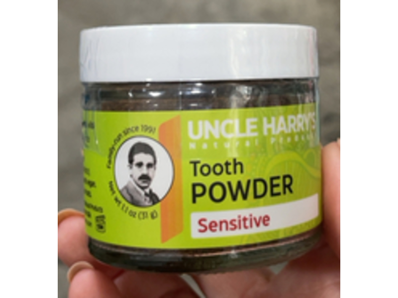 Uncle Harry's Tooth Powder, Sensitive, 1.1 oz/31 g