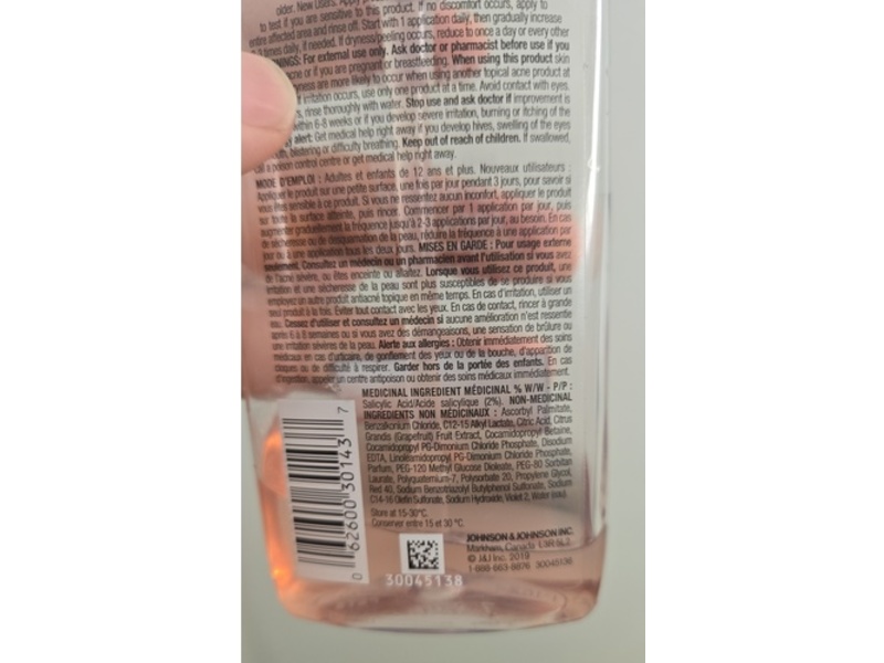 Neutrogena Oil-Free Acne Wash Facial Cleanser, Pink Grapefruit, 6 oz/177 mL