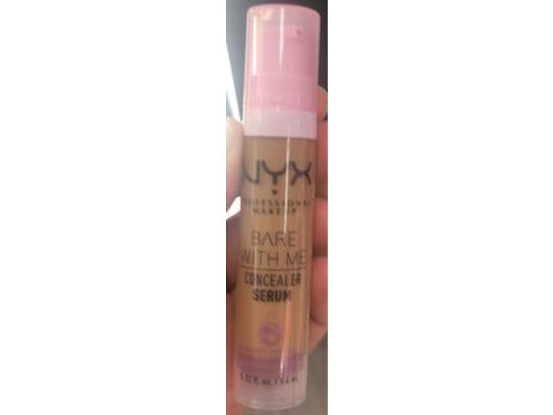 NYX Bare With Me Concealer Serum, Sand, 0.32 fl oz/9.6 mL