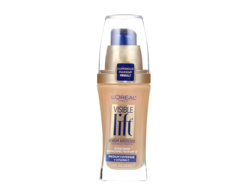 L'Oreal Paris Visible Lift Serum Absolute Foundation, SPF 17, Light Ivory, 1 fl oz/30 mL