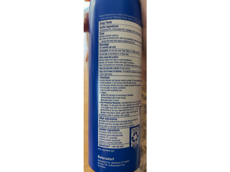 Coppertone Sport 4-In-1 Performance Sunscreen Spray, SPF 30, 7.3 oz/208 mL