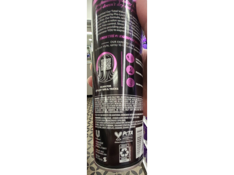 Tresemme Total Volume Hairspray, Hold 4, 11 oz/311 g