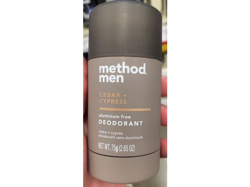 Method Deodorant, Cedar+Cypress, Aluminum Free, 2.65 oz/75 g, Pack Of 6