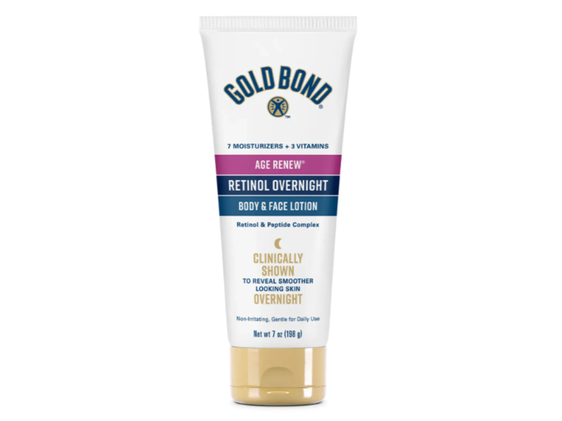 Gold Bond Age Renew Retinol Overnight Body & Face Lotion, 7 oz/198 g