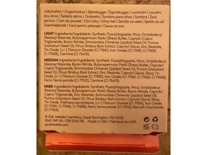 Jane Iredale PurePressed Eye Shadow Triple, Sundown, 0.02 oz/0.7 g