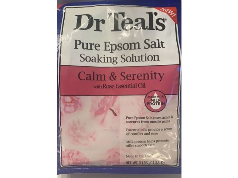 Dr Teal's Pure Epsom Salt Soaking Solution, Calm & Serenity, 1.36 kg