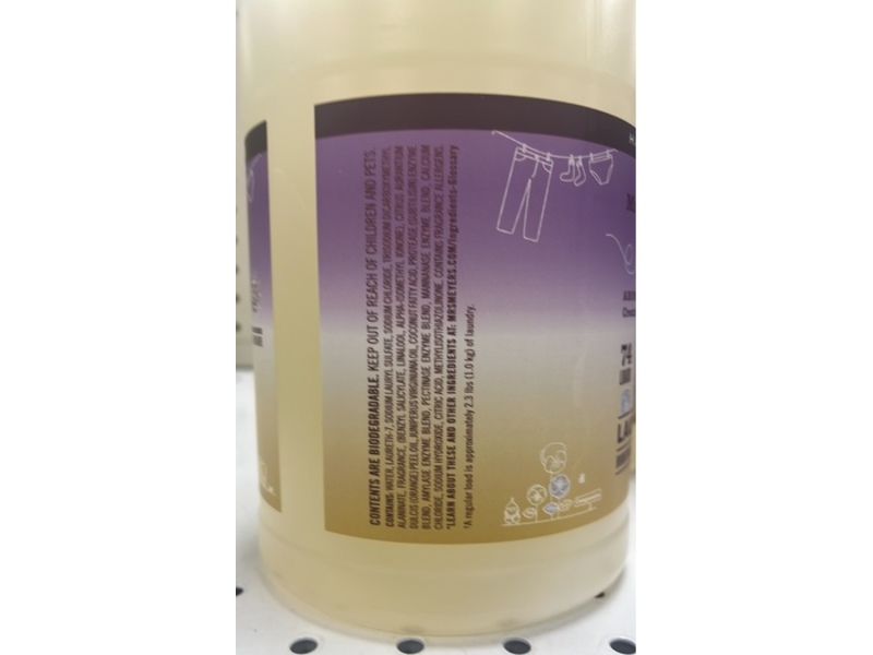 MRS. Meyer's Clean Day Liquid Laundry Detergent, Compassion Flower, 74 Loads, 64 fl oz/1.8 L