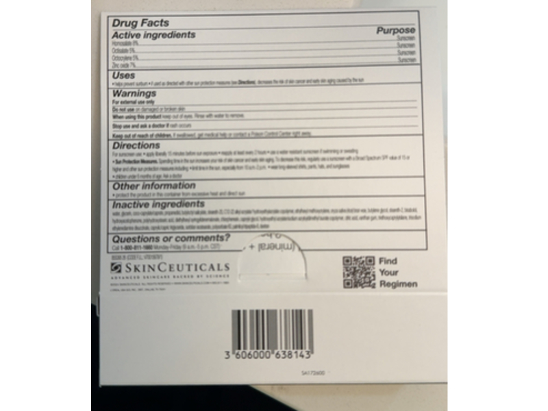 SkinCeuticals Clear Daily Sunscreen, SPF 50, 1 fl oz/30 mL