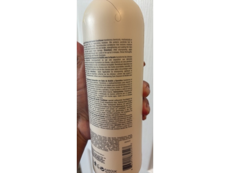 Biosilk Silk Therapy Conditioner, Keratin, 25 fl oz/739 mL