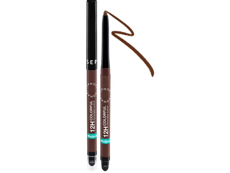 Sephora Collection 12H Colorful Retractable Eyeliner, 30 Matte Chocolate Brown, 0.1 oz/3 g