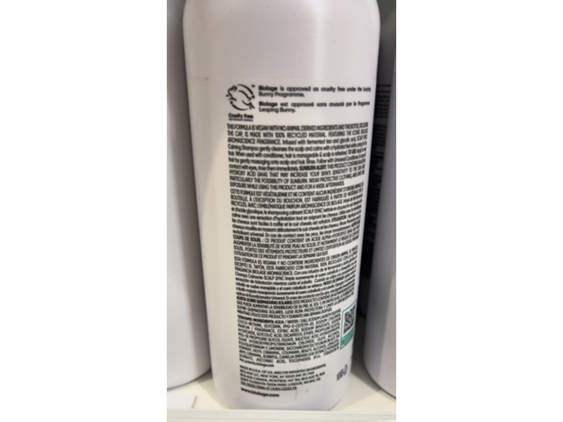 Biolage Scalp Sync Calming Shampoo, 33.8 fl oz/1 L