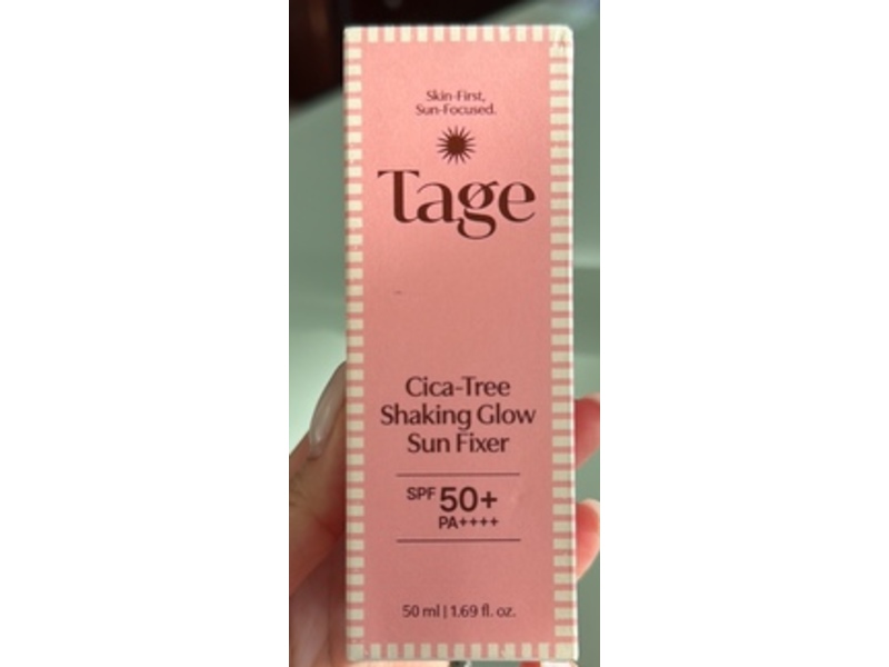 Tage Cica-tree Shaking Glow Sun Fixer, SPF 50+ PA++++, 1.69 fl oz/50 mL