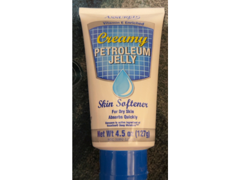 Assured Creamy Petroleum Jelly Skin Softener, 4.5 oz/127 g