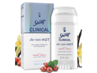 Secret Clinical She Runs Hot Antiperspirant Deodorant, Rosehip + Vanilla, 2.6 oz/73 g - thumbnail 1