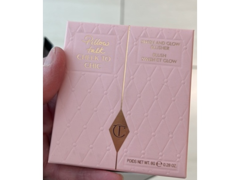 Charlotte Tilbury Swish And Glow Blusher, Pillow Talk, 0.28 oz/8 g