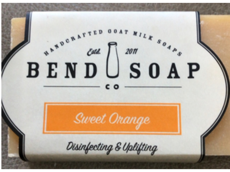 Bend Soap Co Hand Crafted Goat Milk Soap, Sweet Orange, 4.3 oz