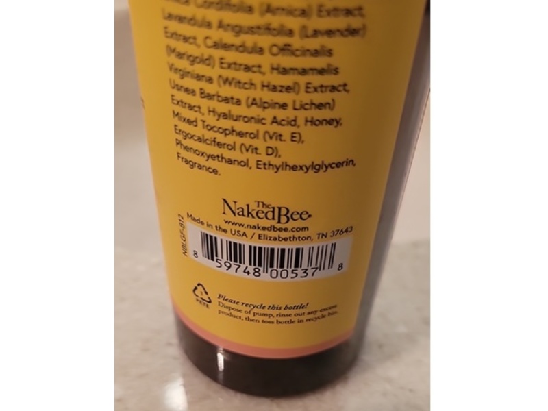 The Naked Bee Nourishing Hand & Body Lotion, Grapefruit Blossom & Honey, 12 fl oz/255 mL
