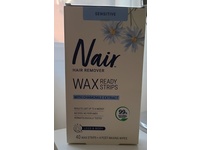 Nair Hair Remover Wax Ready Strips, Sensitive Chamomile Extract, 40 Count - thumbnail 2