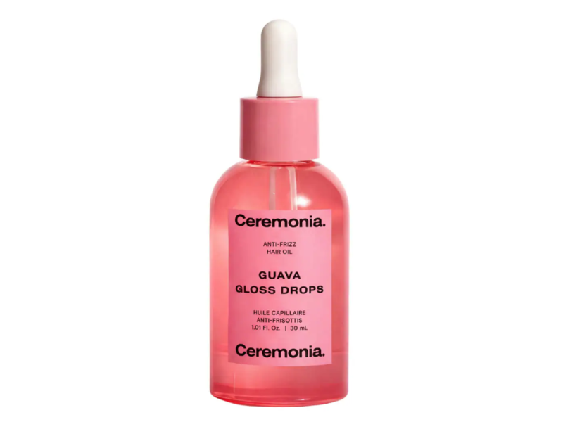 Ceremonia Anti-Frizz Hair Oil, Guava Gloss Drops, 1.01 fl oz/30 mL
