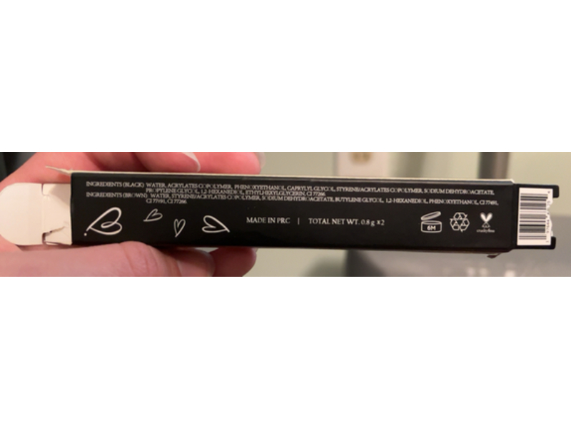 Chula Beauty Liquid Liner Duo, Black & Brown, 0.8 g