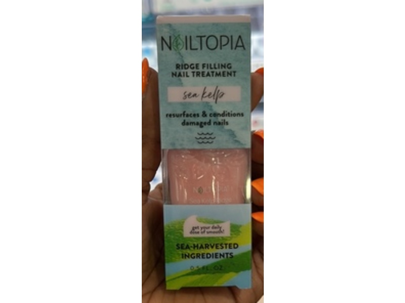 Nailtopia Ridge Filling Nail Treatment, Sea Kelp, 0.5 fl oz