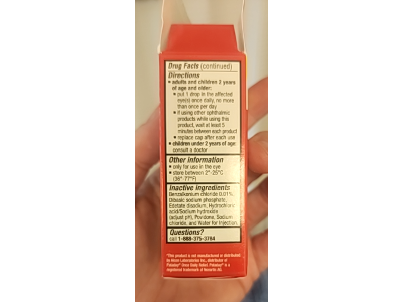 CVS Health Sterile Olopatadine Hcl Itch Relief Solution, 0.085 fl oz/2.5 mL
