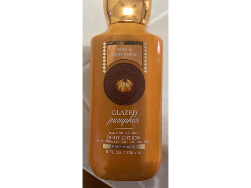 Bath & Body Works Daily Nourishing Body Lotion, Glazed Pumpkin, 8 fl oz/236 mL