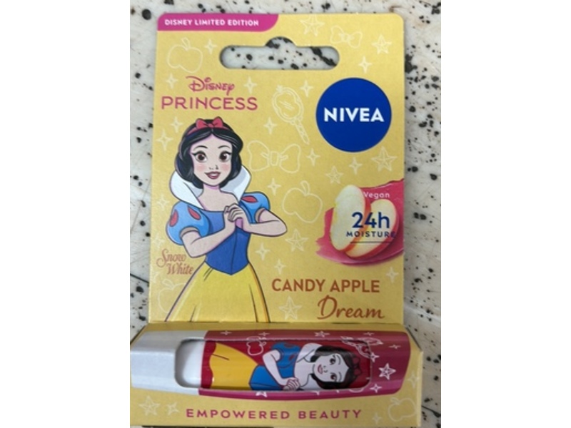 Nivea Disney Princess Caring Lip Balm, Candy Apple Dream, 0.17 oz/4.8 g