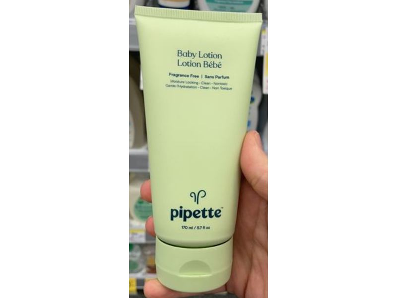 Pipette Baby Lotion, Fragrance Free, 5.7 fl oz/170 mL
