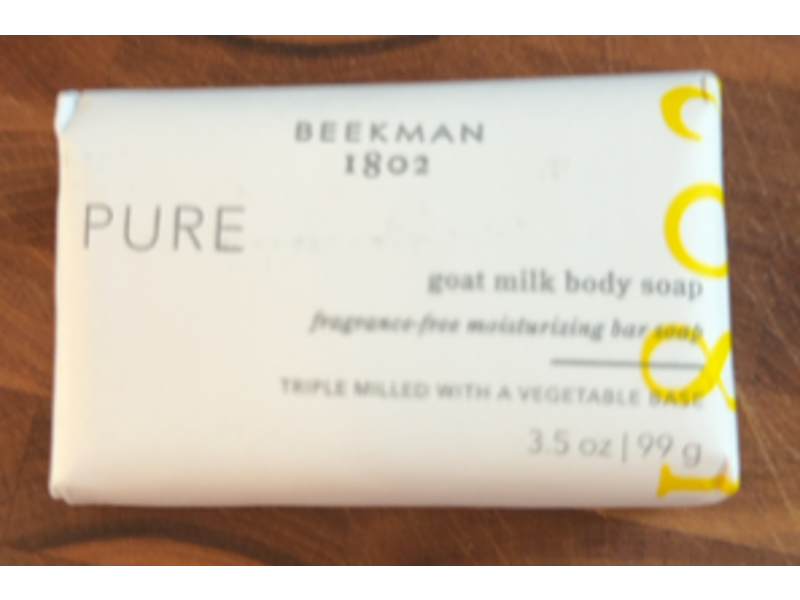 Beekman 1802 Pure Goat Milk Body Soap, Fragrance Free, 3.5 oz/99 g