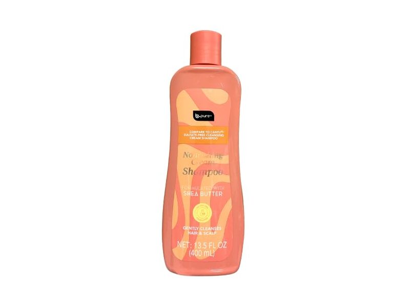 B.Pure Nourishing Cream Shampoo, Shea Butter, 13.5 fl oz/400 mL