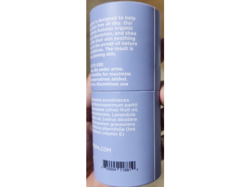 Olivespa All-Natural Deodorant, Lavender + Cedarwood, 2 oz