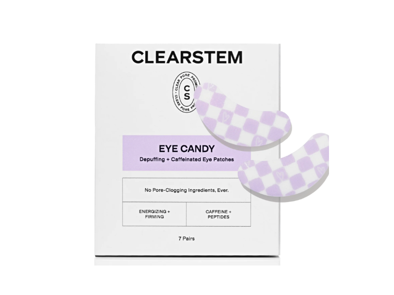 Clearstem Eye Candy Depuffing + Caffeinated Eye Patches, 7 Pairs