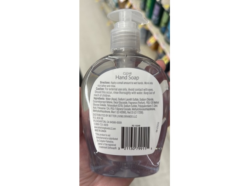 Signature Care Clear Moisturizing Hand Soap, 7.5 fl oz/222 mL