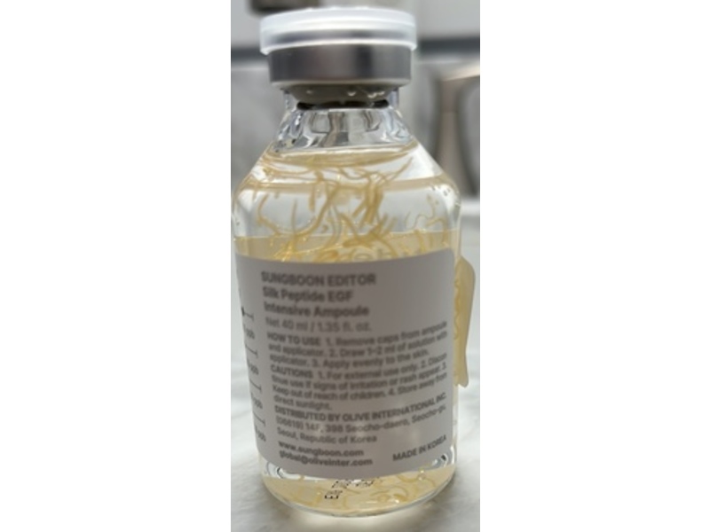 Sungboon Editor Silk Peptide EGF Intensive Ampoule, 1.35 fl oz/40 mL