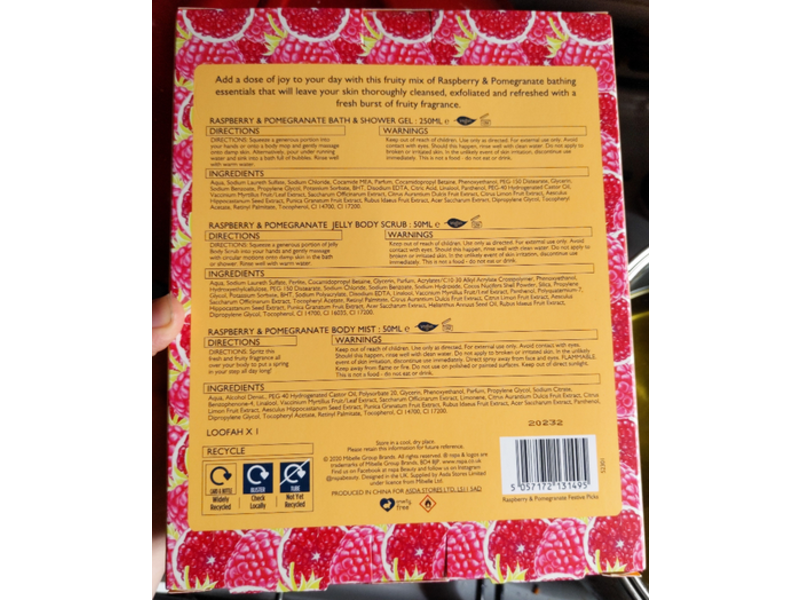 Nspa Raspberry & Pomegranate Gift Set