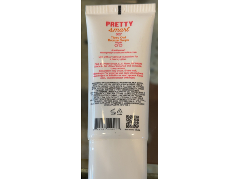 Pretty Smart Illuminating Bronze Face Drops, 027 Tipsy Owl, 1.08 fl oz/32 mL