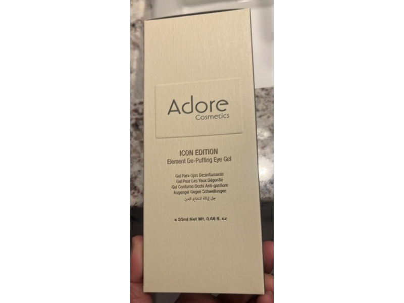 Adore Cosmetics Icon Edition Element De-Puffing Eye Gel, 0.68 fl oz/20 mL