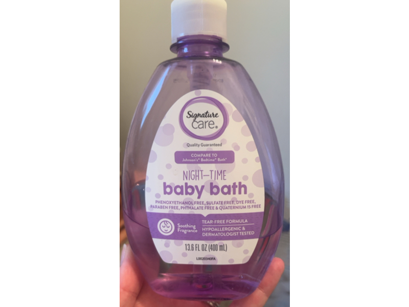 Signature Care Night-Time Baby Bath, 13.6 fl oz/400 mL