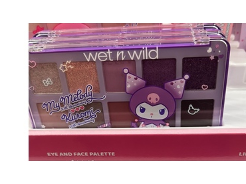 Wet N Wild My Melody & Kuromi Eye & Face Palette, Grunge Glam,0.6 oz/17 g