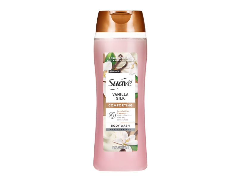 Suave Body Wash, Vanilla Silk, 18 fl oz/532 mL